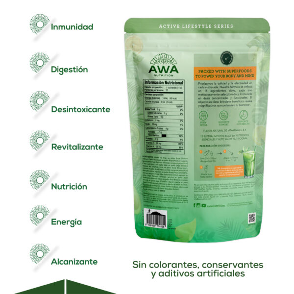 SUPER GREENS 330 g - Imagen 2